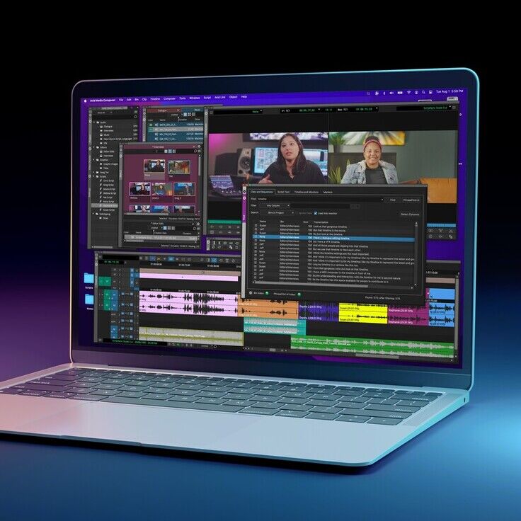 Avid: Phrasefind AI laptop